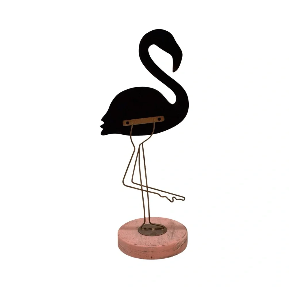 Pink Flamingo‎ Jewelry Organizer Stand with Hooks